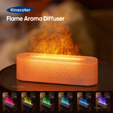 RGB Flame Essential Oil Diffuser: Ultrasonic Air Humidifier with Cool Mist, LED Lighting, and Aromatic Home Fragrance