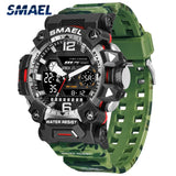 SMAEL Men's Fashion Military Watch, Luxury Original Sports Chronograph, Waterproof Quartz Digital Wristwatch