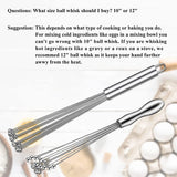 Stainless Steel Wire Egg Whisk – Manual Kitchen Beater for Cooking & Blending | Durable Ball Whisk Mixer