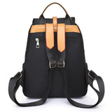 Women's Waterproof Oxford Backpack: Anti-theft School Bag with Large Capacity, Simple and Fashionable Black Travel Shoulder Bag Handbag