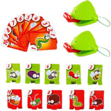 Humorous Parent-Child Desktop Toy With Lizard Mask And Sticky Frog Tongue