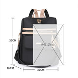 Stylish Lightweight Women's Fashion Backpack: Waterproof and Ideal for Work or Casual Travel, Available in Black or Pink for Girls' School Needs