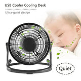 Super Quiet Portable Mini USB Desk Fan with Key Switch for Cooling and Comfort