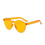 Unisex Rimless Sunglasses with Ocean Color Lenses - UV400 Protection, Available for Bulk Purchases