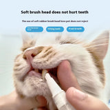 Cat Dental Hygiene Kit: Breath-Freshening Oral Cleanser with Edible Toothpaste and Finger Toothbrushes