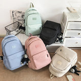 Simple Style High School Backpack: Large Capacity Laptop Backpack, Perfect for College Students and Women's School Bags