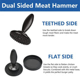 Stainless Steel Nonstick Hamburger Press Patty Maker – Perfect for Beef, Veggie Burgers & Meat Tenderizing | Essential Kitchen Gadget