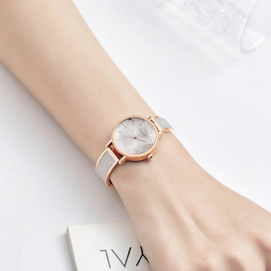 Light Luxury Series Women's Quartz Wristwatch with Slim Band - Elegant and Fashionable, Waterproof - Ideal Gifts for Women