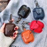 Luxurious Leather Case for AirPods Pro - Designed for AirPods Pro Earphone Charging Box, Bluetooth Earphone Case