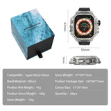 Luxury Mod Kit for Apple Watch: Ultra 49mm & iWatch Series, Rubber Band