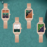 Women's Fashion Quartz Watch - Stylish Rectangle Design, Famous Brand, Dresses Tops with Starry Sky Effect