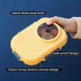 1100ML Camera Design Insulated Bento Lunch Box for Kids – Stainless Steel Food Container with 3 Separate Compartments