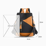 Stylish Casual Lightweight Backpack for Women: Lightweight Anti-Theft Design, Oxford Waterproof Fabric, Ideal for Travel and Shoulder Carry