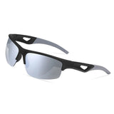 Stylish Polarized Half-Frame Sport Sunglasses: Suitable for Men and Women, Classic Driving Shades with UV400 Protection