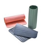 Food-Grade Kitchen Rubber Drain Mat: Multi-Purpose Sink Protection Pad, Anti-Fall Debris Filter with Non-Slip Insulation