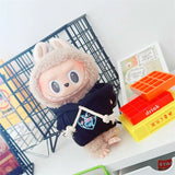 Hooded Jumpsuit Poncho Outfit for 17cm Labubu – Cute Mini Plush Doll Clothes & Accessories for Fans and Dress-Up Gifts