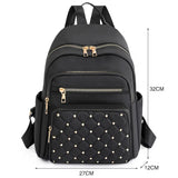 Women's High-Quality Nylon Backpack: Spacious for Travel and School, Ideal for Teenage Girls