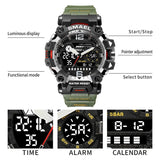 Top Luxury Men's Sport Watch – Military Waterproof Double Display Quartz Wristwatch