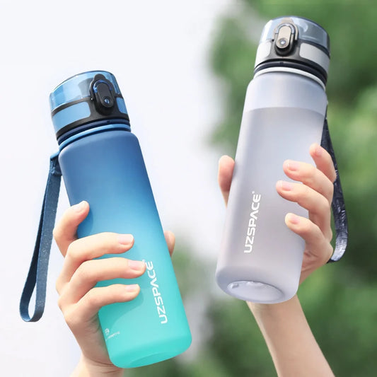 500/1000ML Sports Water Bottle: Portable Shaker Design for Outdoor Travel, Leakproof and Made of BPA-Free Tritan Plastic Drinkware