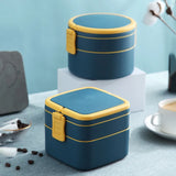 Dual-Layer Insulated Lunch Box with Spoon - Portable Thermal Food Container & Vacuum Soup Cup