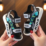 Summer Sport Sandals for Boys: Stylish and Breathable Beach Shoes with Comfortable Soft Soles, Fashionable Non-slip Sandals for Kids.