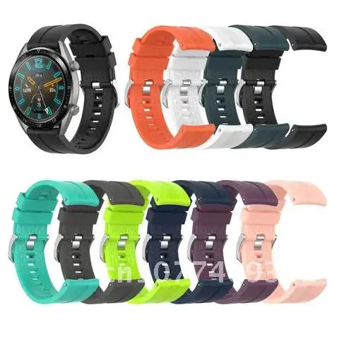 Replacement Silicone Band for Huawei Watch GT, Sport Strap Bracelet for Huawei GT Wristband, Designed for Men and Women, Size 46mm*22mm