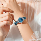 LIGE Fashion Elegant Women's Watch: Small Dial with Diamonds, Quartz Dress Wristwatch, Waterproof