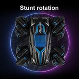 Remote Control Stunt Car with Double-Sided Design, Lights and Music, Capable of Lateral Drift and High-Speed Climbing, Fun Toy Car