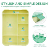 1330ML Durable Leak-Proof Bento Lunch Box – 6-Section Food Organizer with Included Cutlery for Children and Adults | Ideal for School Meals