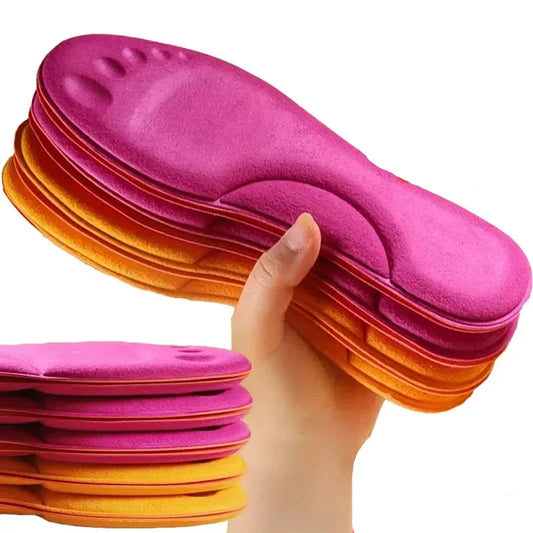 Two Pairs of Self-Heating Insoles: Thermostatic Thermal Insoles with Memory Foam, Massage Features