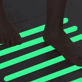 Green Luminous Warning Tape: Reflective Fluorescent Tape for Warning, Ground Light Storage, Anti-Slip Stickers on Stairs