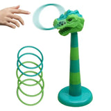 Dinosaur Ring Toss Game – Educational Outdoor Toy for Kids | Detachable Throwing Game for Portable Outside Playset