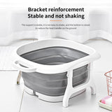 Foldable Foot Soak Tub: Rectangular Plastic Basin for Foot Health and Wellness at Home