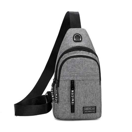 Boys' Small Crossbody Bag: Waterproof Travel Sports Bagpack, Ideal for One-Shoulder Use, Mini Messenger Bag Pack for Men, Perfect as a Male Sling Chest Bag