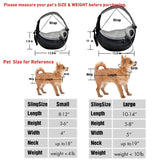 Outdoor Travel Dog Shoulder Bag: Pet Puppy Carrier with Mesh Oxford Material, Single Comfort Sling Handbag Tote Pouch, Available in S/L Sizes