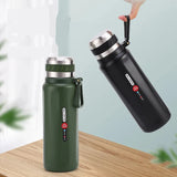 316 Stainless Steel Insulated Bottle with Large Capacity, Portable Sling Design for Men, Women, and Students – Ideal for Outdoor Sports