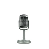 Classic Dynamic Vocal Microphone in Vintage Style, Retro Mic with Universal Stand, Ideal for Live Performances, Karaoke, and Studio Recordings