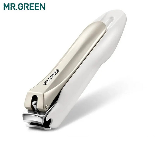 MR.GREEN Nail Clippers with Anti-Splash Feature: Stainless Steel Fingernail Cutter, Detachable Design for Manicure Trimming