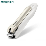 MR.GREEN Nail Clippers with Anti-Splash Feature: Stainless Steel Fingernail Cutter, Detachable Design for Manicure Trimming