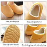 Winter Waterproof Plush Slippers for Men: Warm Indoor/Outdoor Household Slides