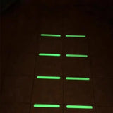 Green Luminous Warning Tape: Reflective Fluorescent Tape for Warning, Ground Light Storage, Anti-Slip Stickers on Stairs