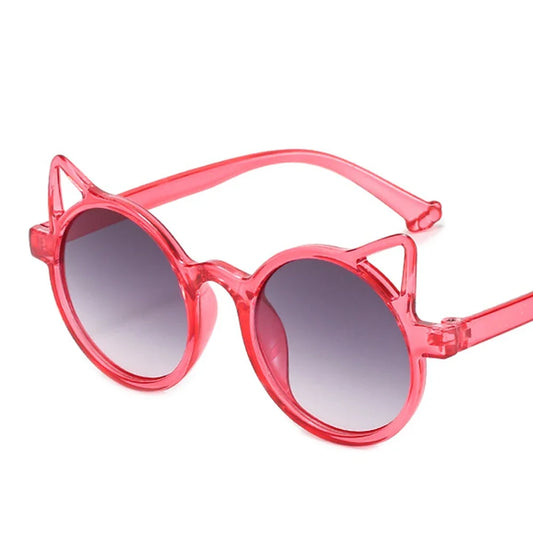 Summer Sunglasses for Kids - Cute Animal Cartoon Design with Flower Wings, Lovely Vintage Style, Classic Protection