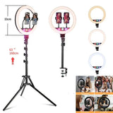 RGB Ring Light with Tripod Stand: LED Lights Ring Lamp for Phone Photography Lighting, ideal for Tik Tok Studio and LED Studio Lights