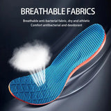 Orthopedic Sport Insoles with Shock Absorption, Breathable Deodorant Cushioning for Men and Women's Shoes