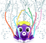 Kids' Octopus Water Sprinkler: Summer Outdoor Play Toy with 8 Wiggle Tubes for Backyard Fun and Games