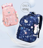 Elementary School Girl's Adorable Book Bag - Children's Cute School Backpack for Girls Aged 6-12 - Spacious Student Backpack with Large Capacity