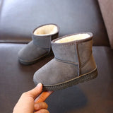 Stylish Kids' Winter Cotton Snow Boots: Fashionable Casual Shoes for Boys and Girls