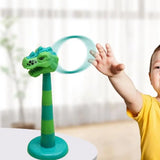 Dinosaur Ring Toss Game – Educational Outdoor Toy for Kids | Detachable Throwing Game for Portable Outside Playset