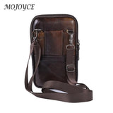 Vintage Cowhide Leather Men's Crossbody Bag: Versatile Travel Companion