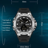 Men's Military Chronograph Watch – Waterproof Quartz Digital Sports Wristwatch for Men